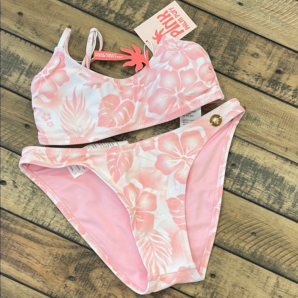 Pink Floral Bikini Set
